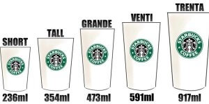 tamaños starbucks